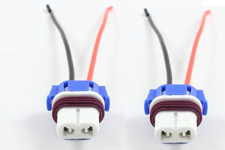 9006 Female HB4 Connector Harness – Headlight Low Beam Pigtail Socket (Set of 2)