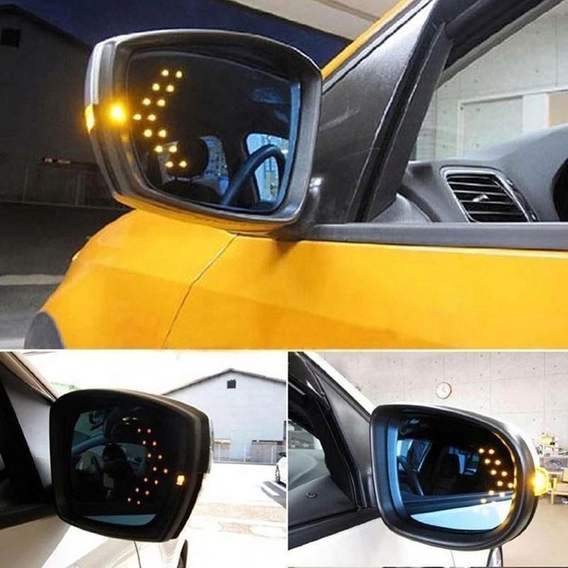 Arrow LED Turn Signal Lights – Side Mirror Blinker Indicators for Cars (Set of 2)