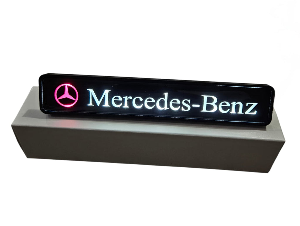 Mercedes LED Front Grille Emblem Badge – 12V Illuminated Logo