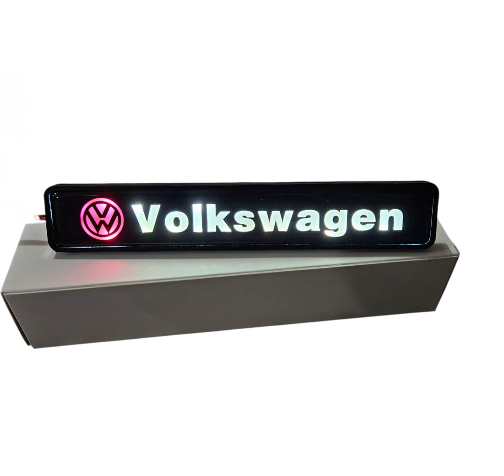 Volkswagen LED Front Grille Emblem Badge – 12V Illuminated Logo