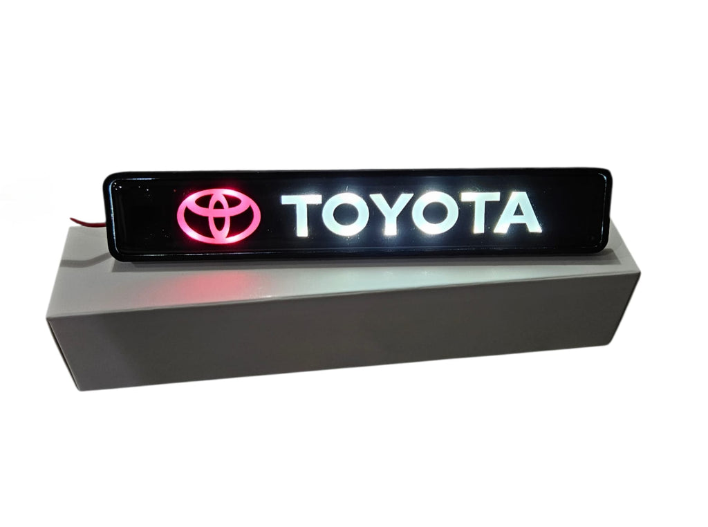 Toyota LED Front Grille Emblem Badge – 12V Illuminated Logo