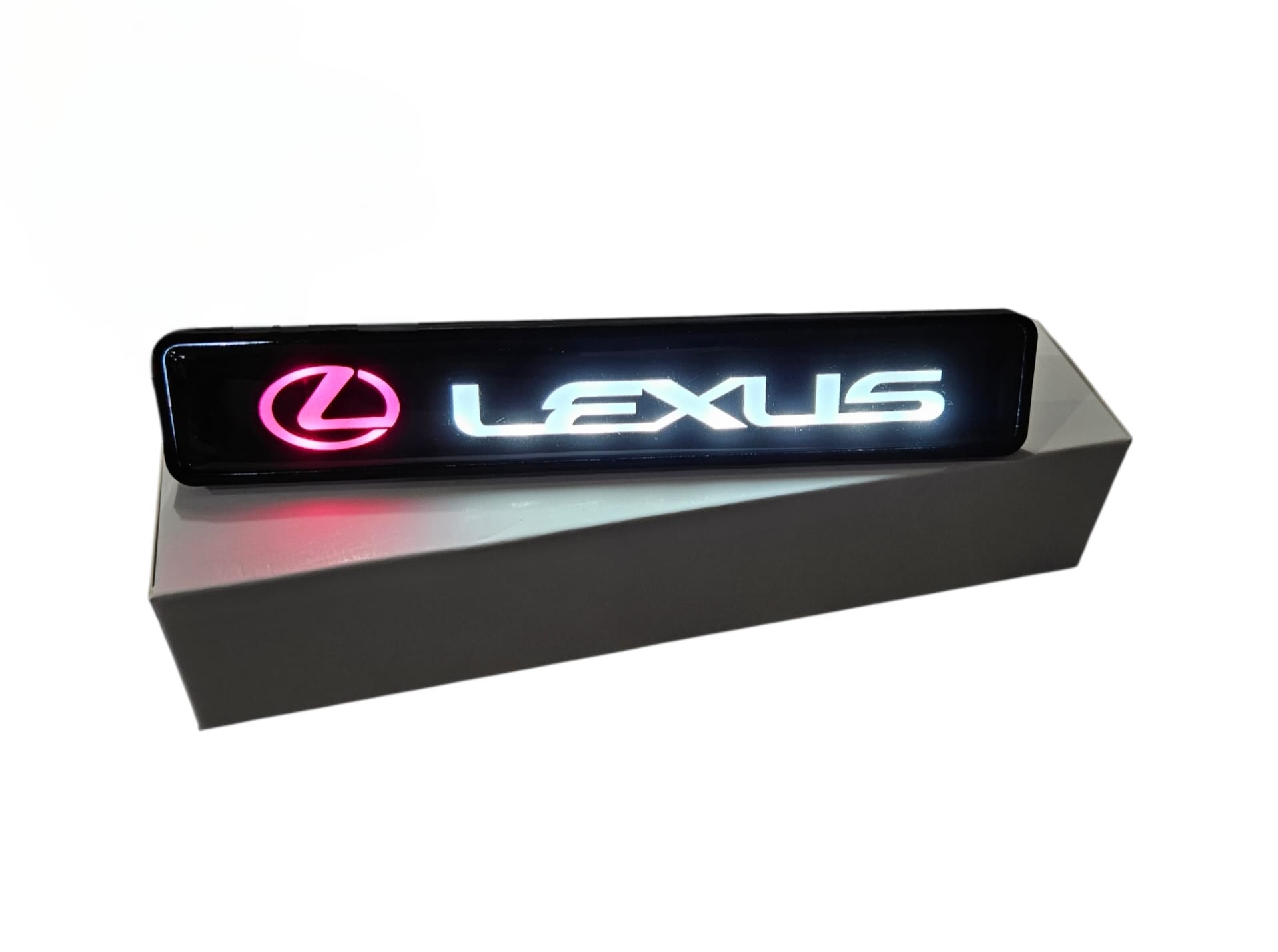 Lexus LED Front Grille Emblem Badge – 12V Illuminated Logo