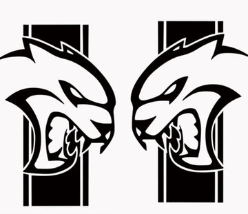 Hellcat Style Side Bed Decal Vinyl Graphic Sticker