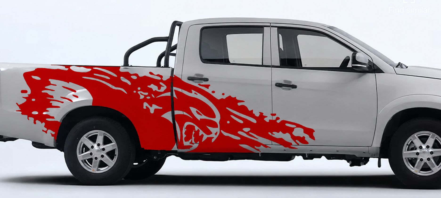 Hellcat Style Side Decal Graphic Vinyl Sticker – Dodge Ram Truck Bed Wrap