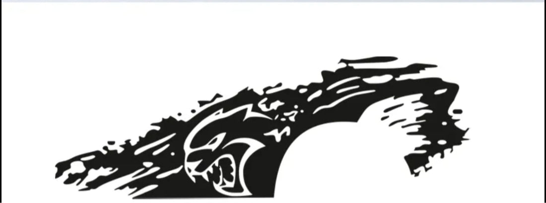 Hellcat Style Side Decal Graphic Vinyl Sticker – Dodge Ram Truck Bed Wrap