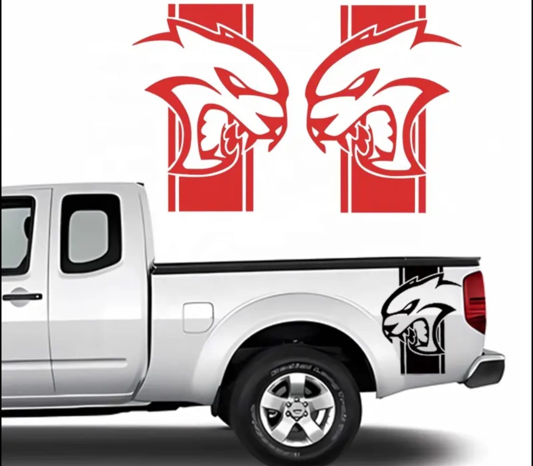 Hellcat Style Side Bed Decal Vinyl Graphic Sticker