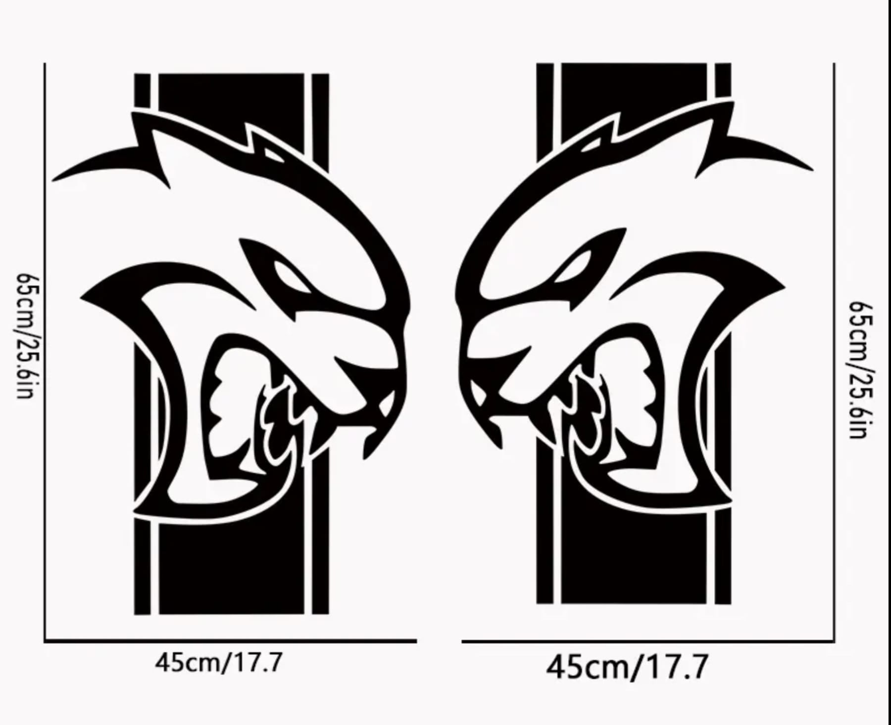 Hellcat Style Side Bed Decal Vinyl Graphic Sticker
