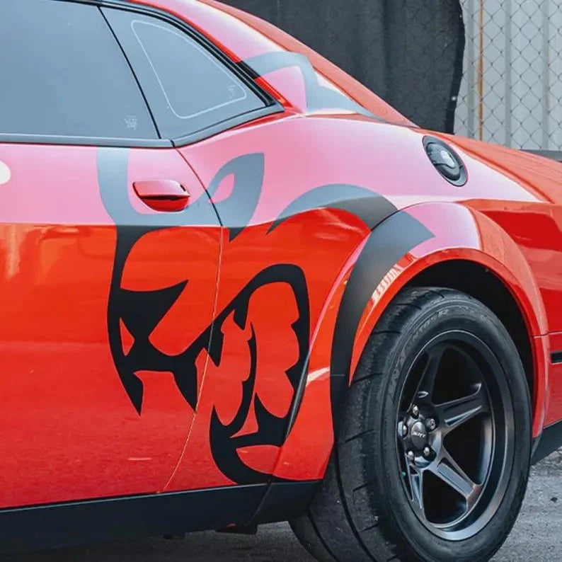 Challenger Charger XL Rear Side Decal Kit - Hellcat